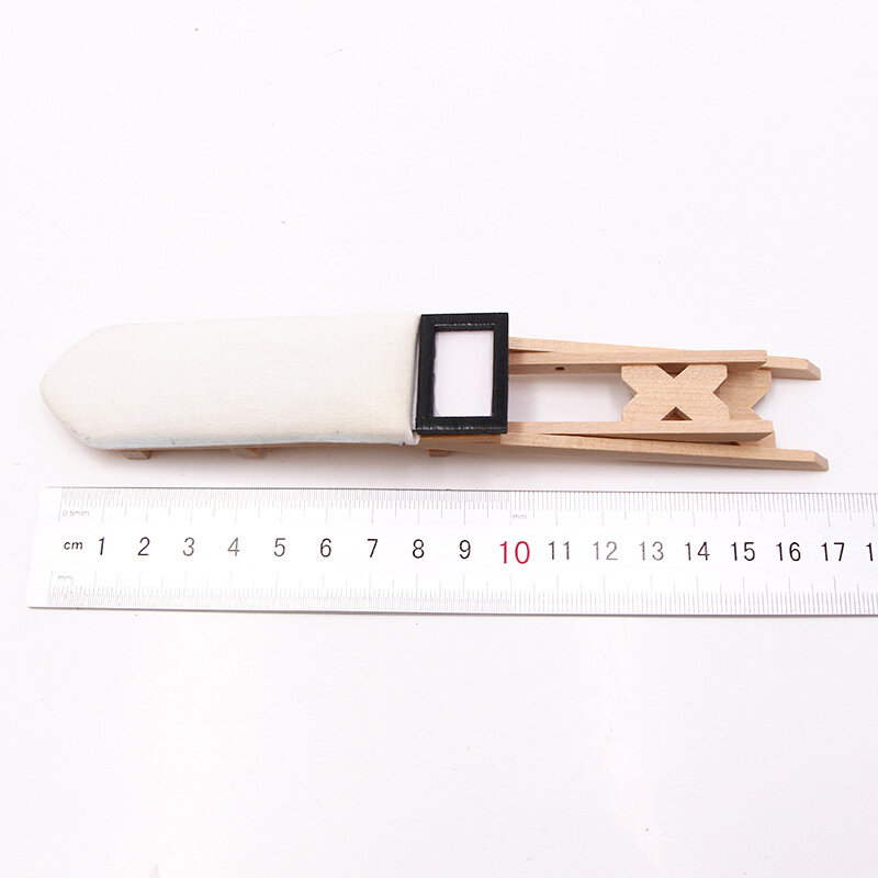 1:12 Doll House Mini Craft White Wood Ironing Board Scene Accessories Dollhouse Miniature Furniture Toy Iron Or Ironing Board