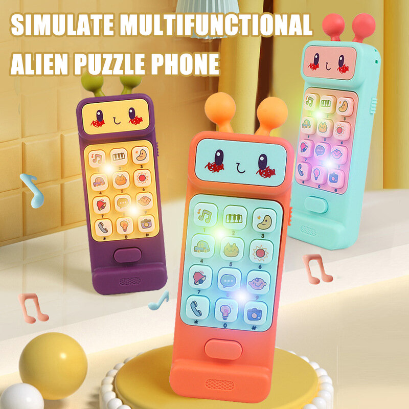 Baby Phone Toys Cute Telephone Teether Musical Voice Toy Early Educational Learning Machine Electronic Children Cellphone Gifts