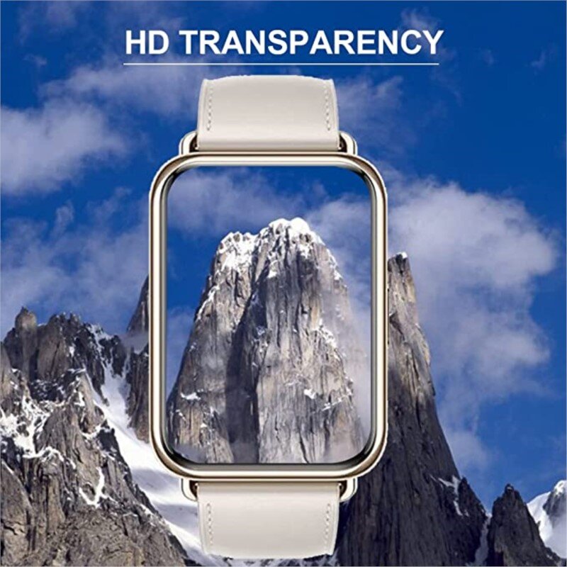 9D ฟิล์ม HD แบบเต็มหน้าจอสำหรับนาฬิกา Huawei Fit 2/Fit Smart Soft กระจกเทมเปอร์โค้งขอบป้องกันอุปกรณ์เสริม fit2