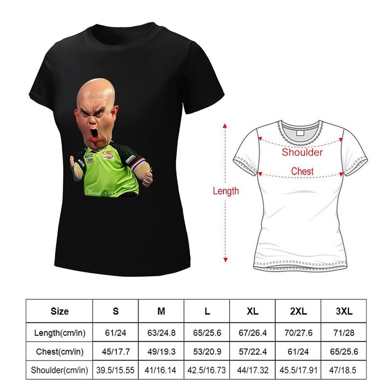 Michael Van-Camiseta de dardos para fanáticos, ropa de anime, ropa hippie, tops de diseñador, ropa de lujo para mujer