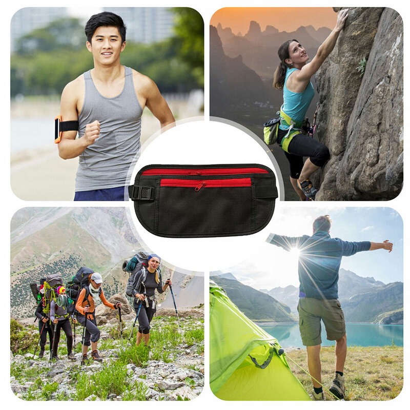 Invisible Sport Waist Packs for Passport Money Belt Bag Security Wallet Fitness Running Cycling ID Card Key Phone Storage Bag