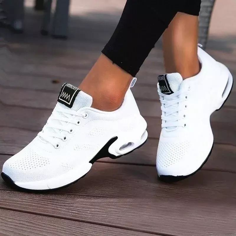 Damskie buty do biegania Oddychające buty na co dzień Lekkie białe buty sportowe Tenis Casual Walking Sneakers for Wamen