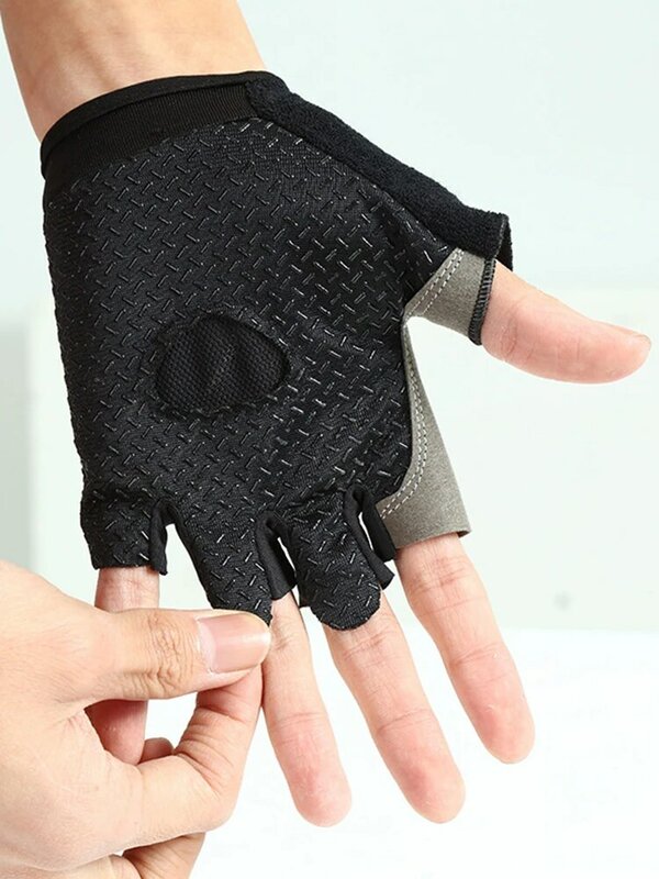 Gants demi-doigt antidérapants pour hommes et femmes, gantelet avec coussin de Gel, pour le cyclisme, accessoires de vélo