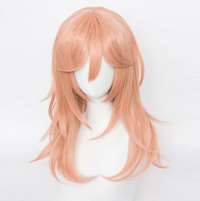 Женский и мужской парик, синтетический длинный оранжевый парик для косплея из аниме, термостойкий парик для фотографий