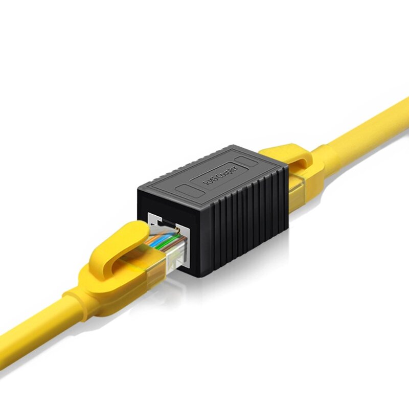 2022 novo rj45 lan conector adaptador de acoplador lan extensão blindado conectores de banda larga ethernet cabo junta plug