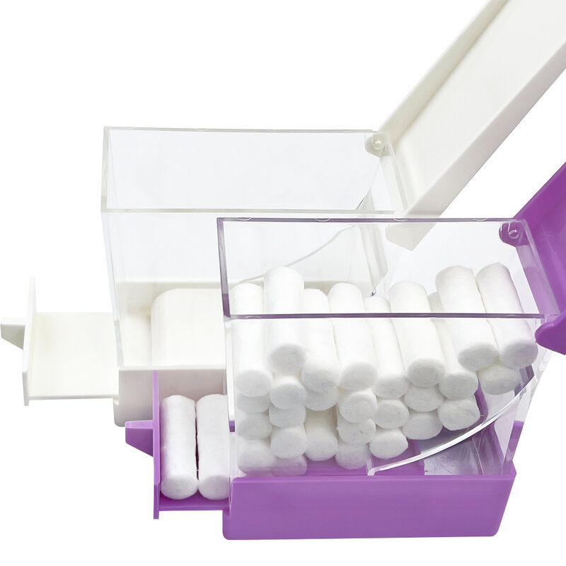 1 szt. Rolka bawełniana dentystyczna dozownik Organizer do szuflad w stylu wymazów z przegródkami pudełka na narzędzia do higieny jamy ustnej