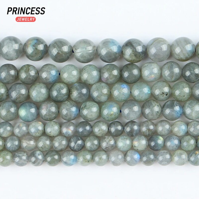 Natural Madagascar Labradorite Loose Beads for Jewelry Making Bracelet Necklace DIY Accessori 15" strand 4 6 8 10 12mm Wholesale