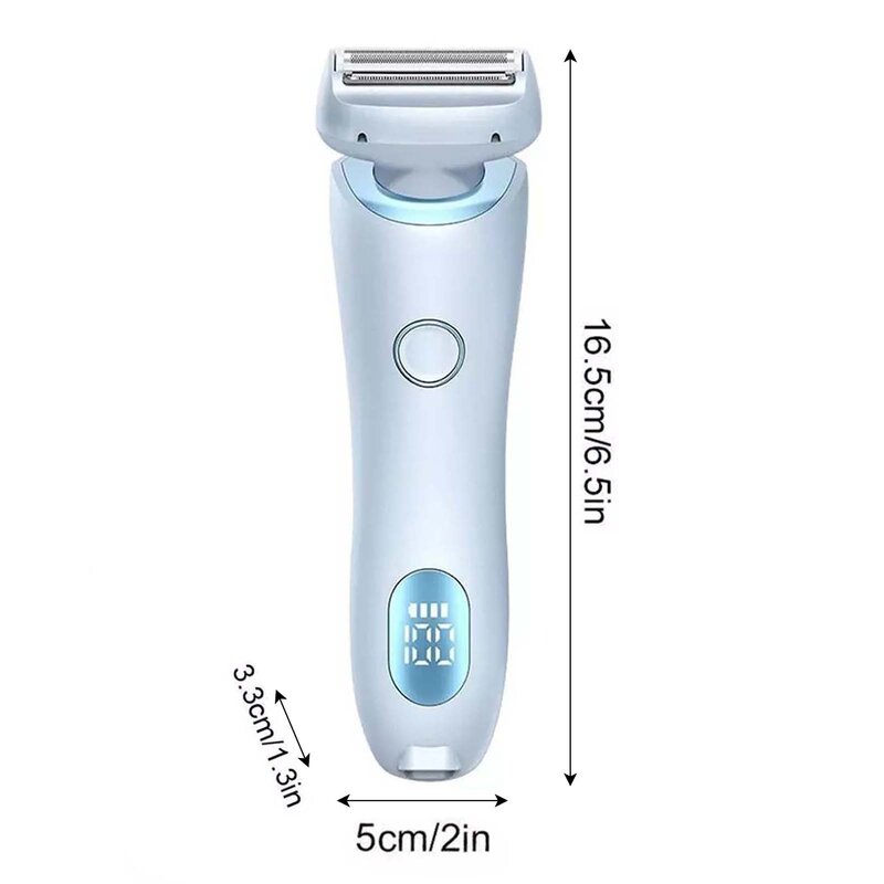 Rasoio elettrico portatile 2 In 1 dispositivo di depilazione privato e corpo indolore per la depilazione delle gambe dei capelli delle ascelle