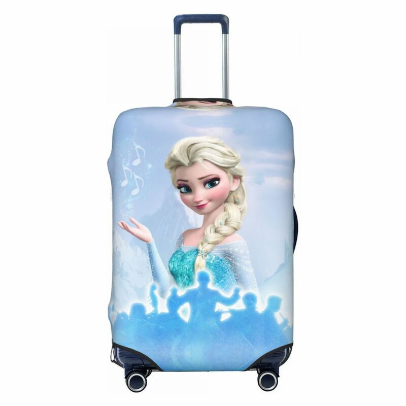 Custom Cartoon Frozen Princess Luggage Cover Protector Fashion Travel Suitcase Protective Cover for 18-32 Inch