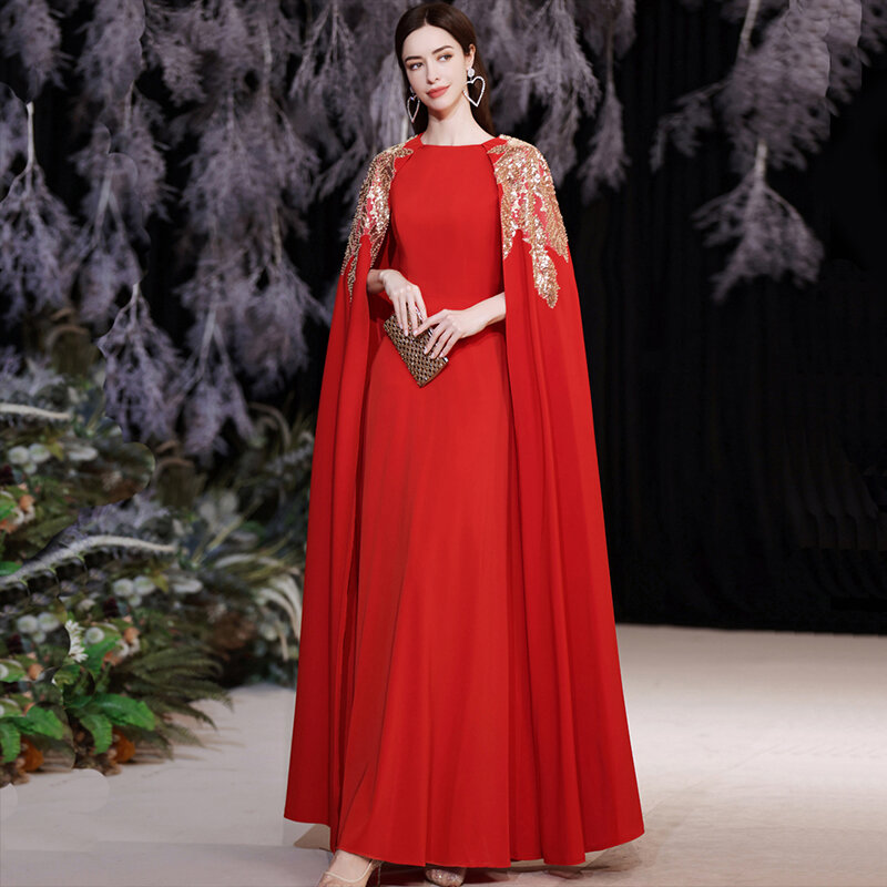 Gaun Hamil Dubai Gaun Malam Manik-manik Mewah Gaun Formal untuk Wanita Hamil Jubah De Soiree Rouge Selebriti Arab Saudi
