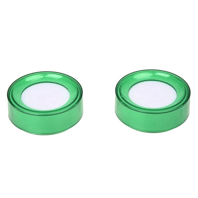 TTKK-esponja de plástico verde para dedo, 7Cm de diámetro, para cajero de dinero húmedo, 4 piezas