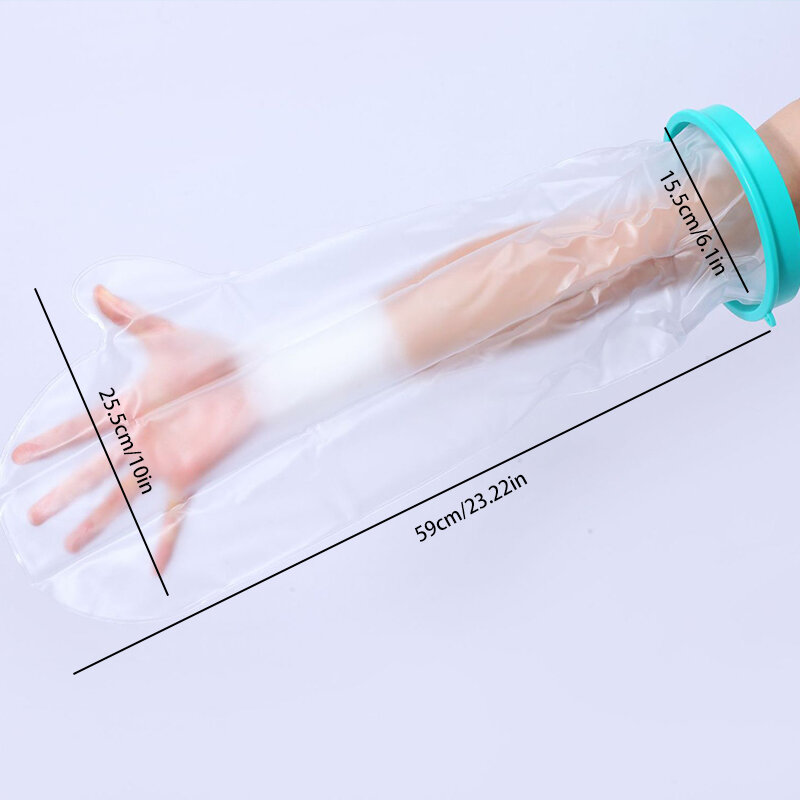 Protector de ducha de manga impermeable para adultos, vendaje de yeso, cubierta de línea de brazo superior Universal, Protector de baño sellado reutilizable