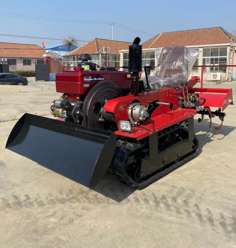 Manufacturer's direct sales multifunctional agricultural tractor, orchard vegetable agricultural crawler rotary tiller