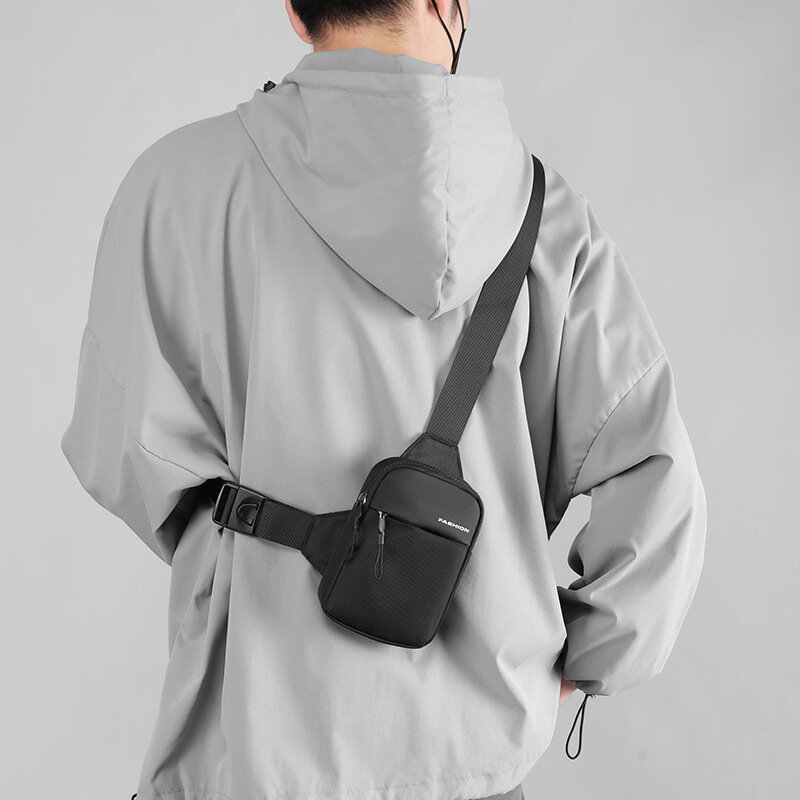 New Casual Men's Waterproof Nylon Air Ultra-Light Simples Ombro Esportes Ao Ar Livre Mini Saco Do Telefone Móvel Pequeno Messenger Bag