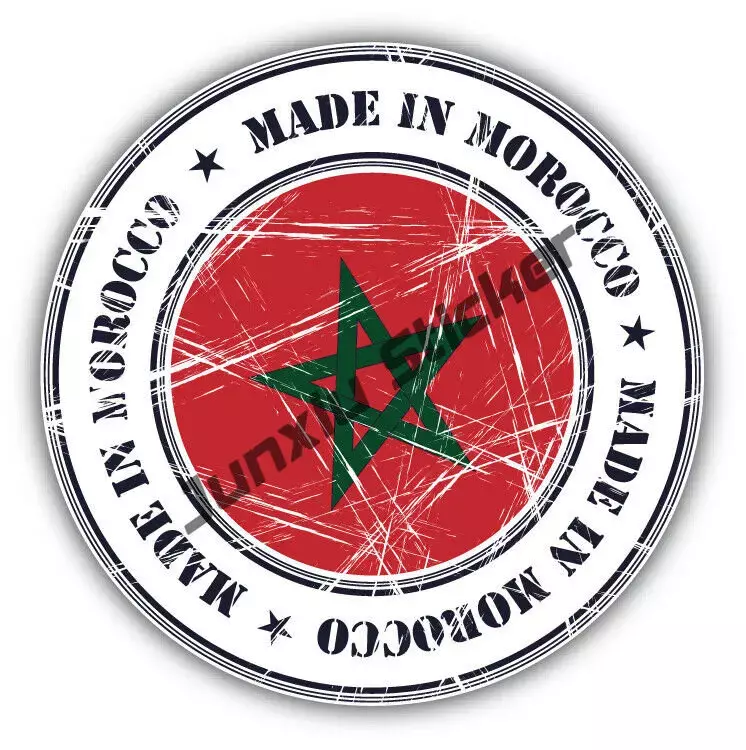 Креативная Марокканская наклейка s, карта флага Марокко, наклейка из ПВХ, марокканский герб, виниловые автомобильные наклейки для мотоциклетного шлема, декор для кемпера