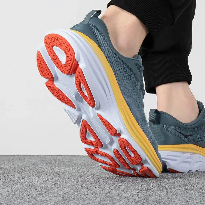 SALUDAS Bondi 8 Sneaker zewnętrzny bez rozcięcie siateczka powierzchni oddychające buty sportowe do joggingu lekkie amortyzujące buty do biegania