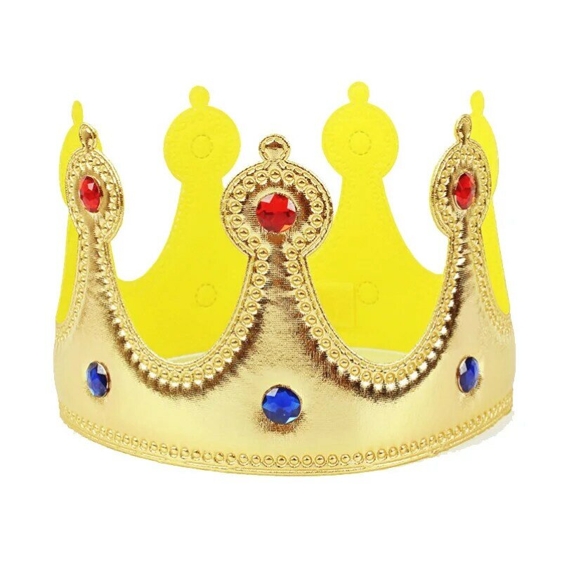 Disfraz de Rey Emperador para niños y adultos, capa roja, bata de Príncipe, corona, accesorios de Cosplay para fiesta de cumpleaños
