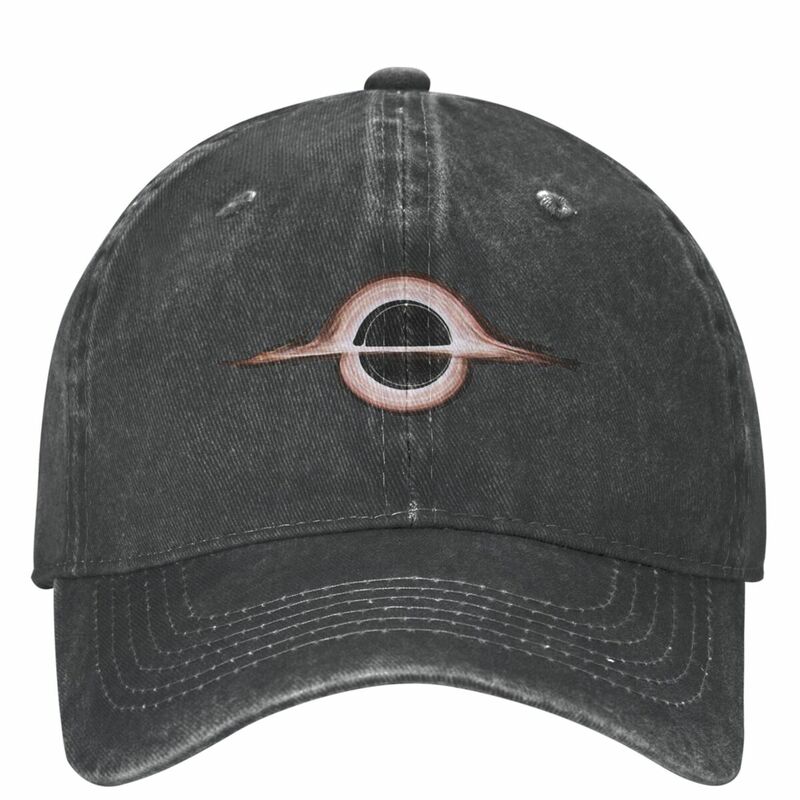 Gorra de béisbol informal con agujero negro Unisex, sombrero de mezclilla desgastado, Snapback, para exteriores, todas las estaciones, de viaje