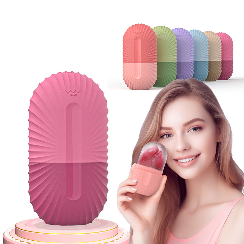 Ice Face Roller Ice Cube Beauty Massage Silicone Ice Mold For Eye Puffiness Ice Facial Roller Shrink Pores