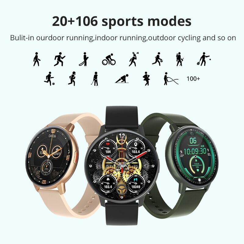 COLMI-I31 Smartwatch para homens e mulheres, tela AMOLED de 1,43 ", 100 modos esportivos, bateria de 7 dias, sempre em exibição Smart Watch