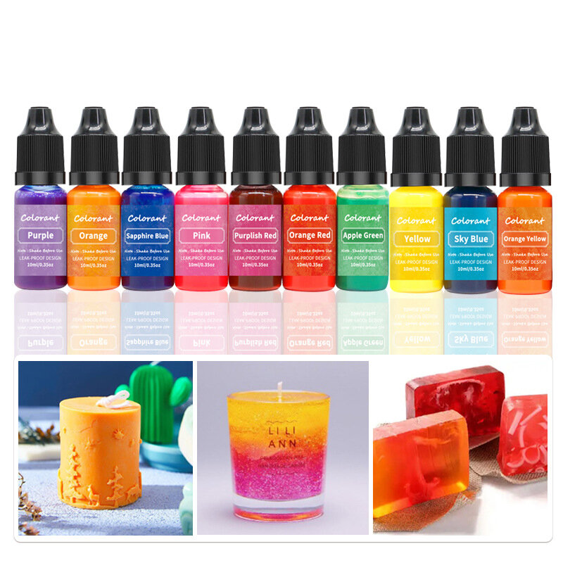 Aromaterapia pigmento líquido, vela corantes, sabão pigmento, DIY, vela molde, artesanato artesanal, resina pigmento, vela Making