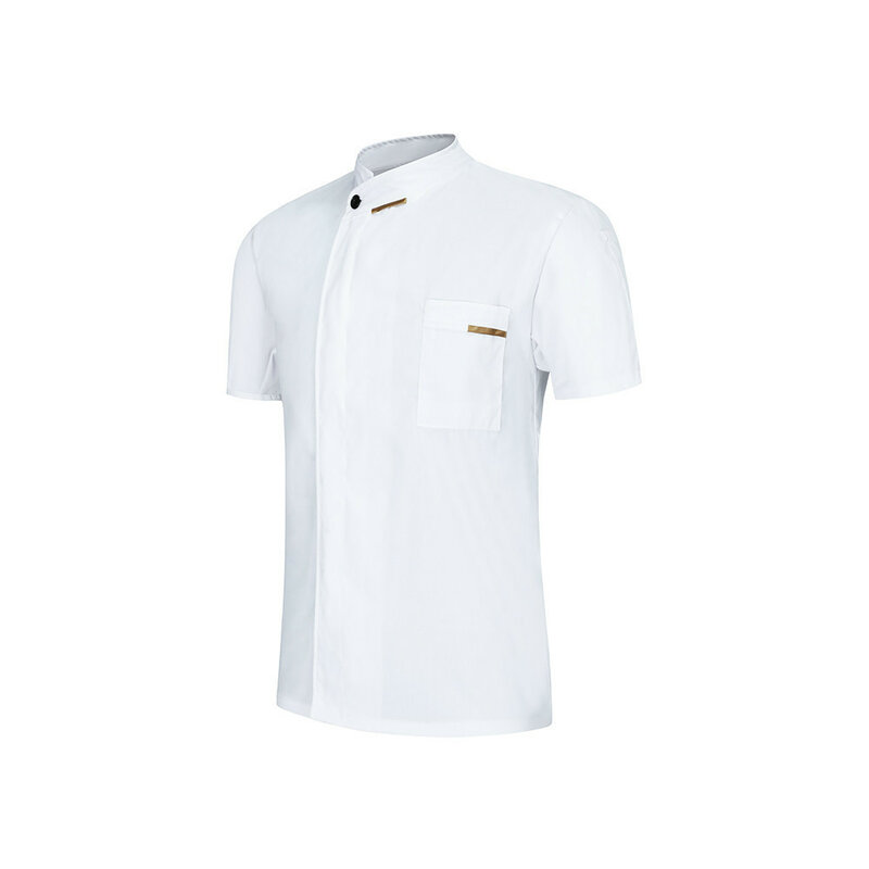 MSORMOSIA-uniforme de Chef y camarero de calidad, camisa de manga corta para Cocina, Restaurante, Chef, disfraz de Sushi, peluquero, transpirable