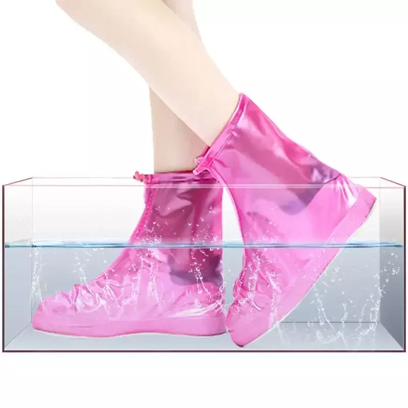 Funda impermeable para zapatos Unisex, cubierta de silicona para botas deportivas, Material antideslizante, resistente al desgaste, gruesa, 1 par