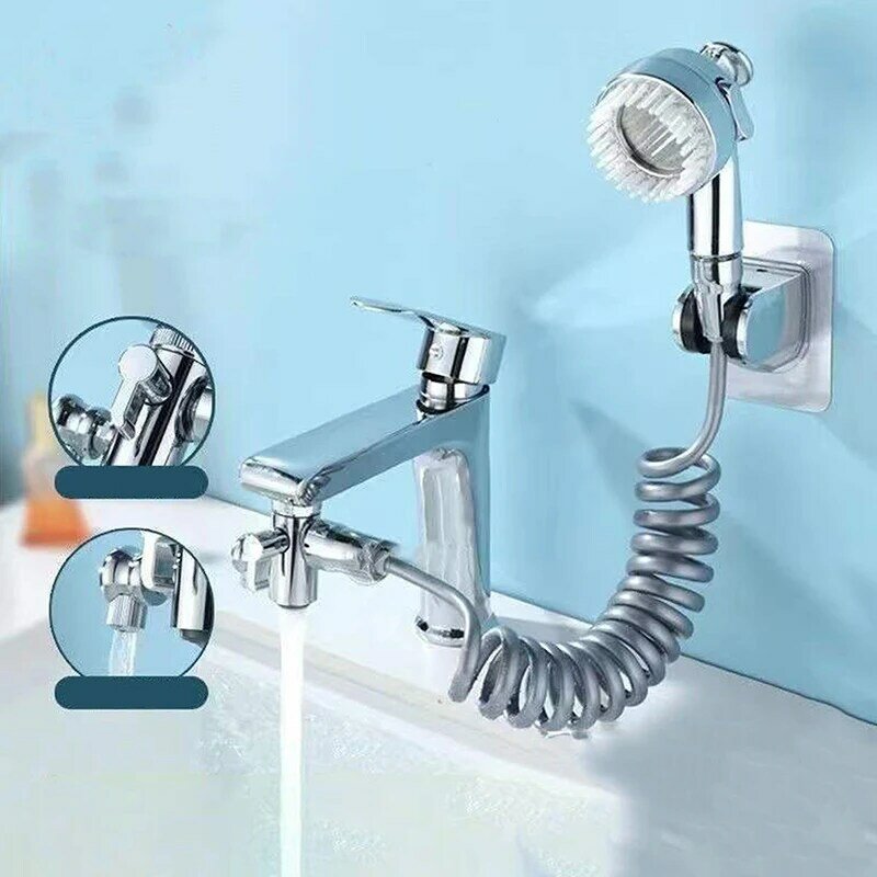 Универсальные водопроводные краны 3 в 1, новые многофункциональные насадки для душа для ванной комнаты, медный вращающийся на 360 ° смеситель для дома
