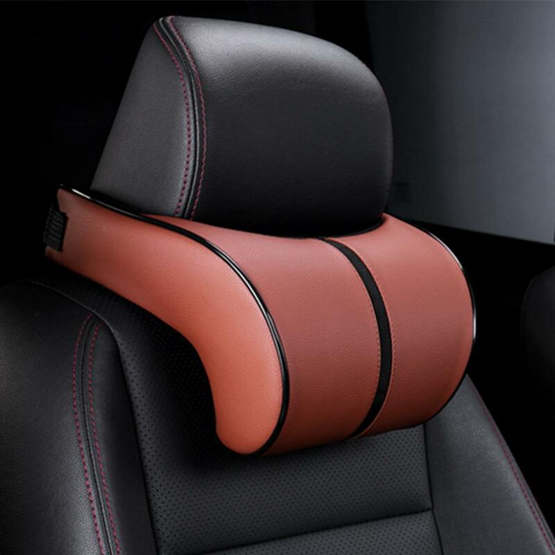 Coussin de siège en coton à mémoire de forme réglable, oreiller de repos pour sauna de voiture, protection du cou