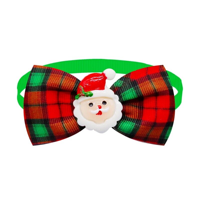 Bowties decorativos do cão do Natal, Cães Bow Tie Collar, Doggy Grooming Items, Small Pets Acessórios, 10 Pcs