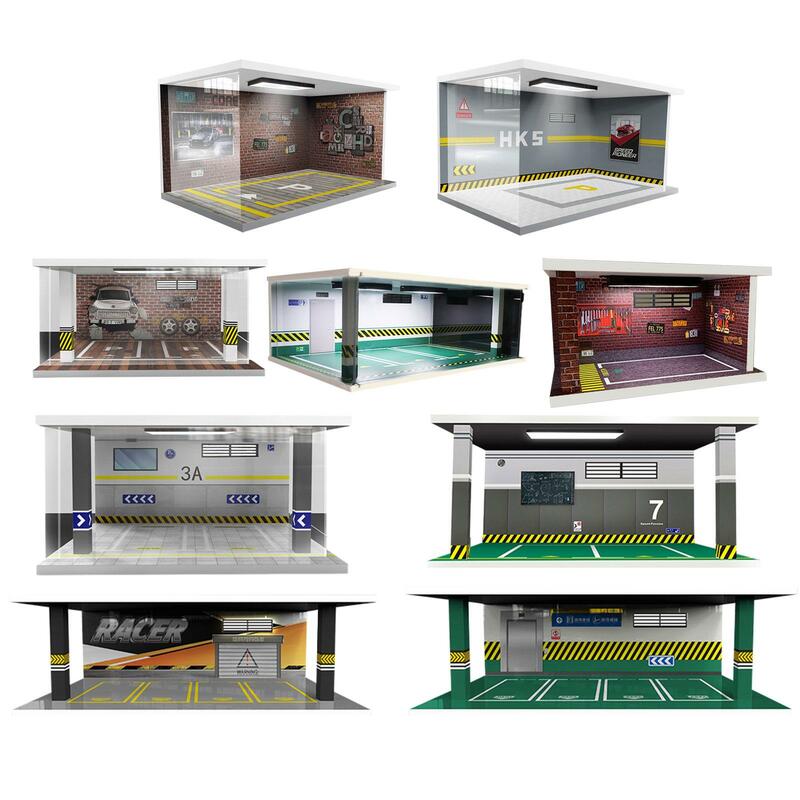 Diecast Car Garage Display Case Protection Display Stand Model Car Display for Alloy Car Collectors Toy Cars Gifts Sports Car