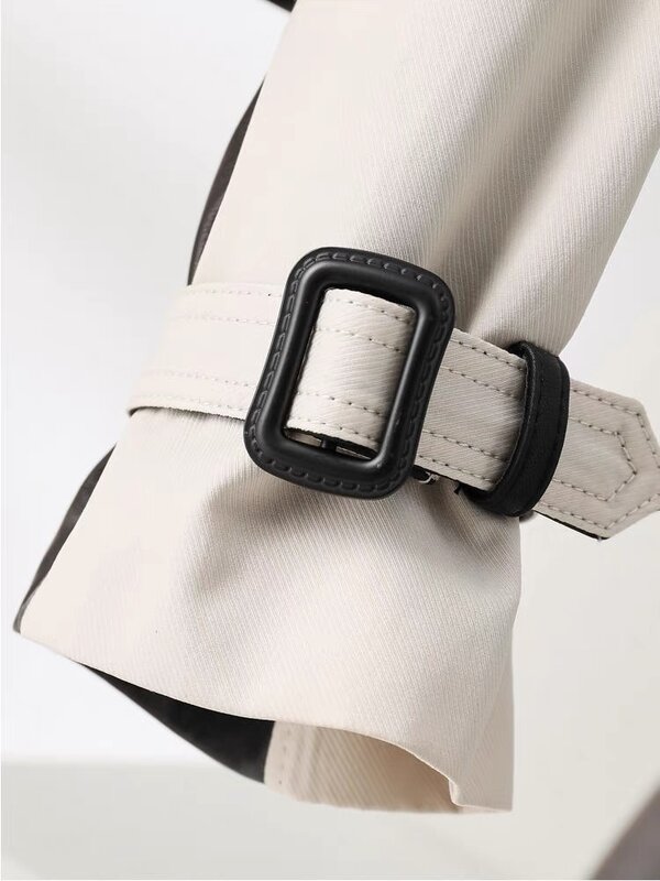 Blouse courte décontractée en cuir de mouton pour femme, veste fine imbibée, nouvelle collection automne 2023