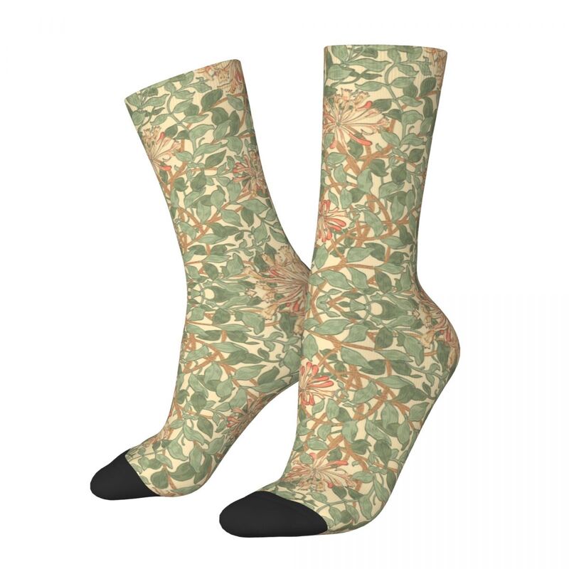 William MORRIS ถุงเท้าสายน้ำผึ้งถุงเท้าฮาราจูกุถุงเท้ายาวทุกฤดูชุดถุงเท้าเป็นของขวัญสำหรับผู้หญิงของผู้ชาย