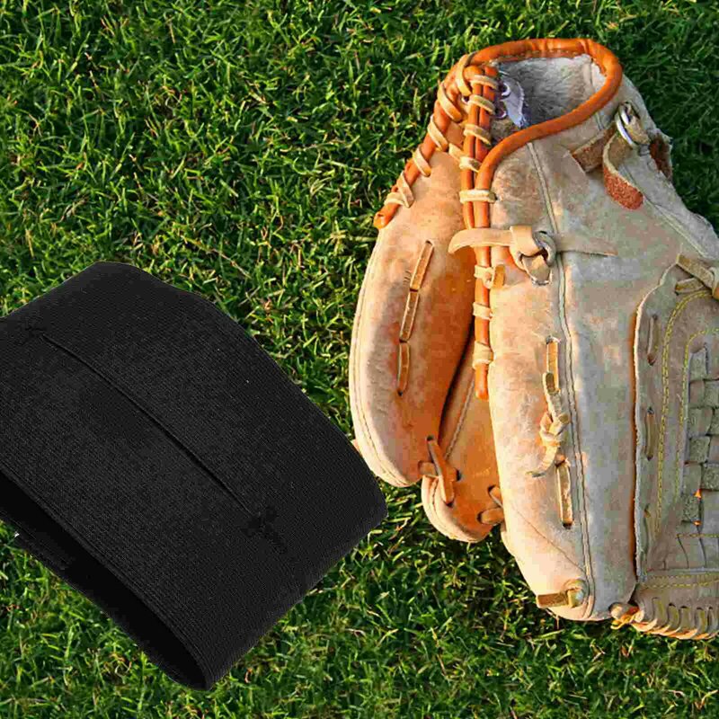 Sarung tangan bisbol, aksesoris tali perekat Softball hitam Pitcher profesional