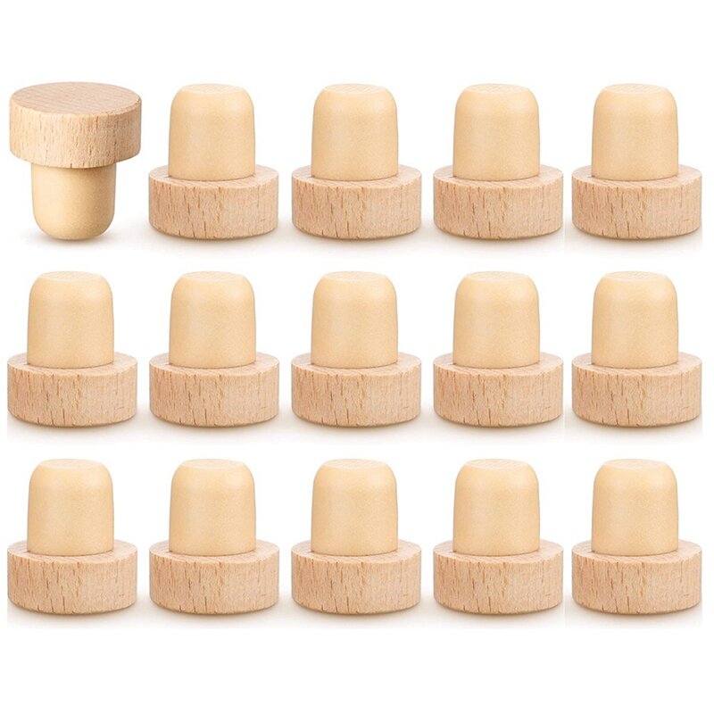 Wine Bottle Corks T Shaped Cork Plugs For Wine Cork Wine Stopper Reusable Wine Corks Wooden And Rubber Wine Stoppers