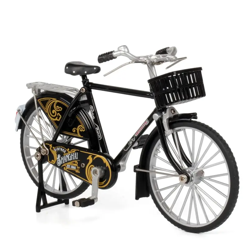Mini bicicleta de montaña Retro para adultos, modelo nostálgico, simulación, regalos de colección, 1:10