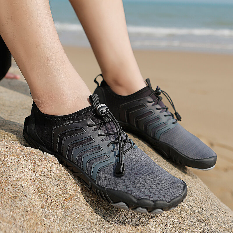 Sapatos de água antiderrapantes para homens, solas de borracha, respirável, secagem rápida, lazer, escalada, praia, natação, aqua, novo, 2022, sapatos de água