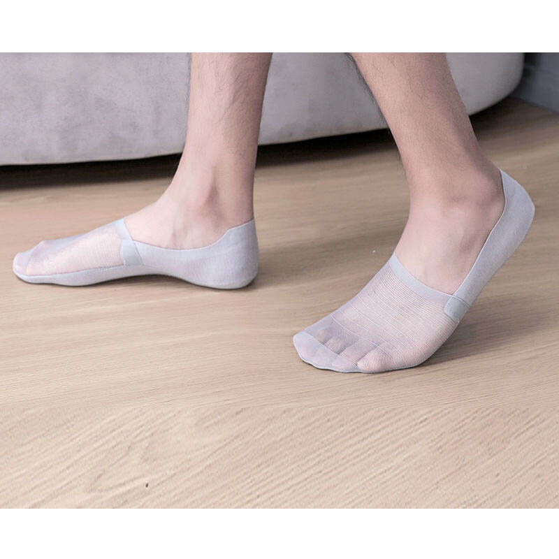 5 Pairs High Quality Matching Casual Socks Men Invisible Low Cut Sock Lot Breathable Silicone Non-slip Comfortable Cotton Bottom