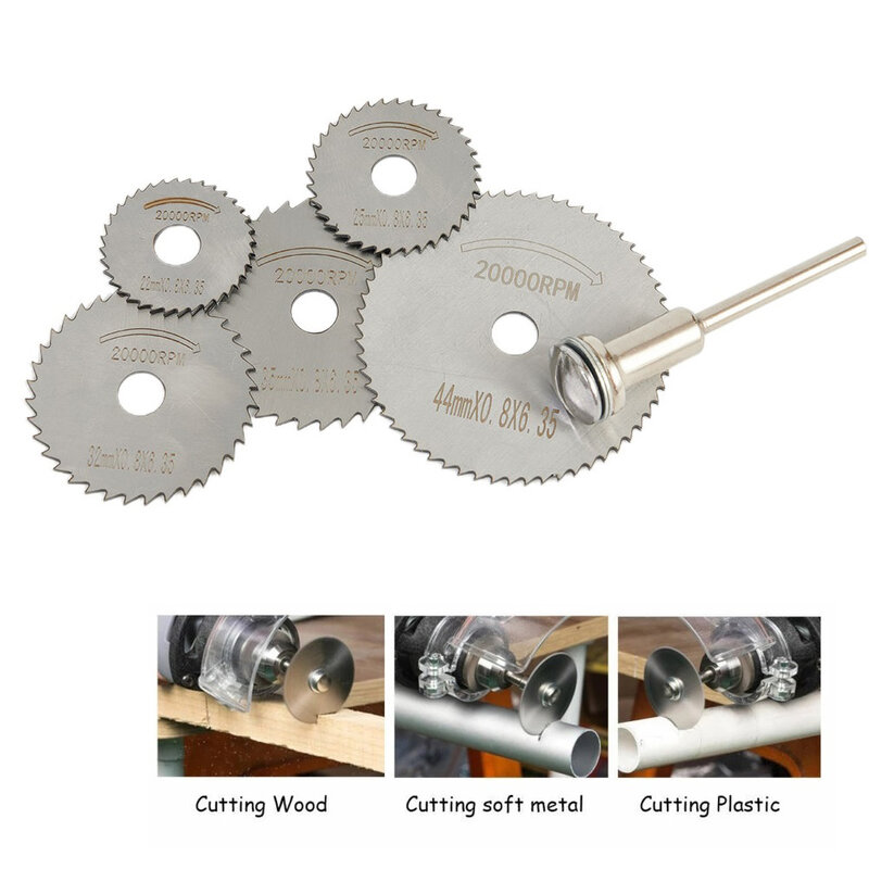 7PCS 22-44mm HSS Saw Blade Extension Rod For Sawing Soft Metal Gold Silver Tin Sheet Wood PVC Pipe Plastic Cutting Power Tool