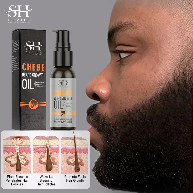 Aceite esencial para el crecimiento de la barba, potente aceite nutritivo para el crecimiento de la barba, tratamiento para la pérdida del cabello, suero en aerosol, loción para el crecimiento de la barba