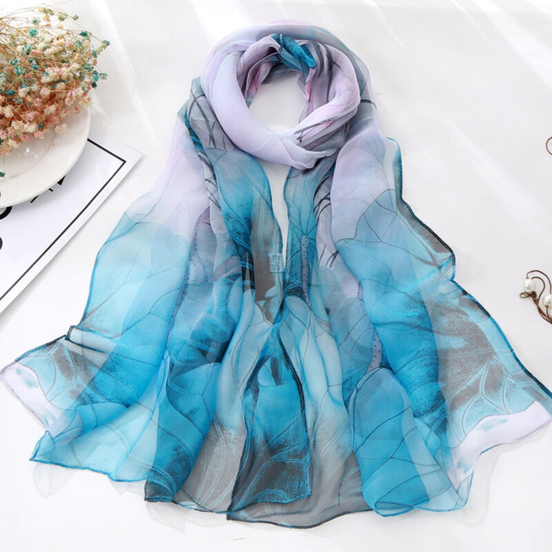 Mode mehrfarbige Schals für Frauen tragbare leichte Halstücher für Strand/Party/Reisen
