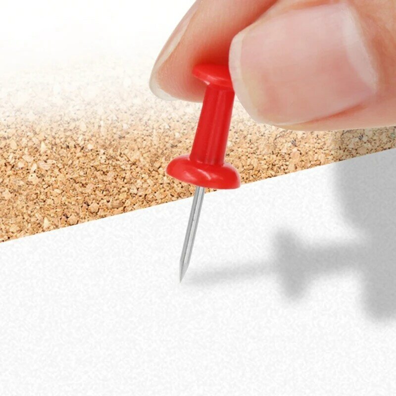 100Pcs Pushpins Big Head Art Nails General Message Painting Pushpins Drawing Pins Office Binding School Stationery