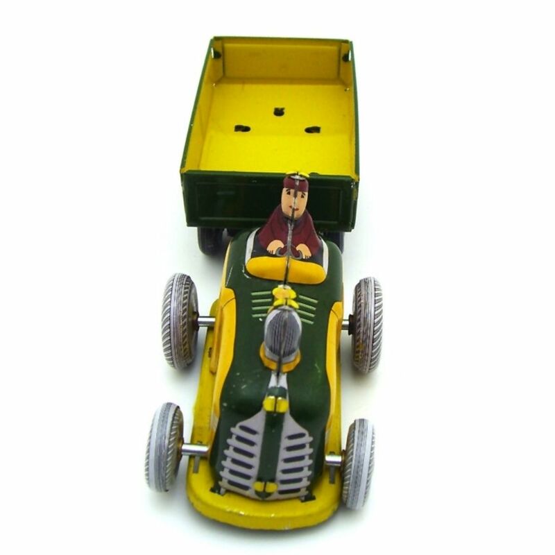 Tractor MS511, vehículo de transporte de 80s, hoja de hierro, nostálgia, colección de juguetes, regalo personalizado, camino creativo