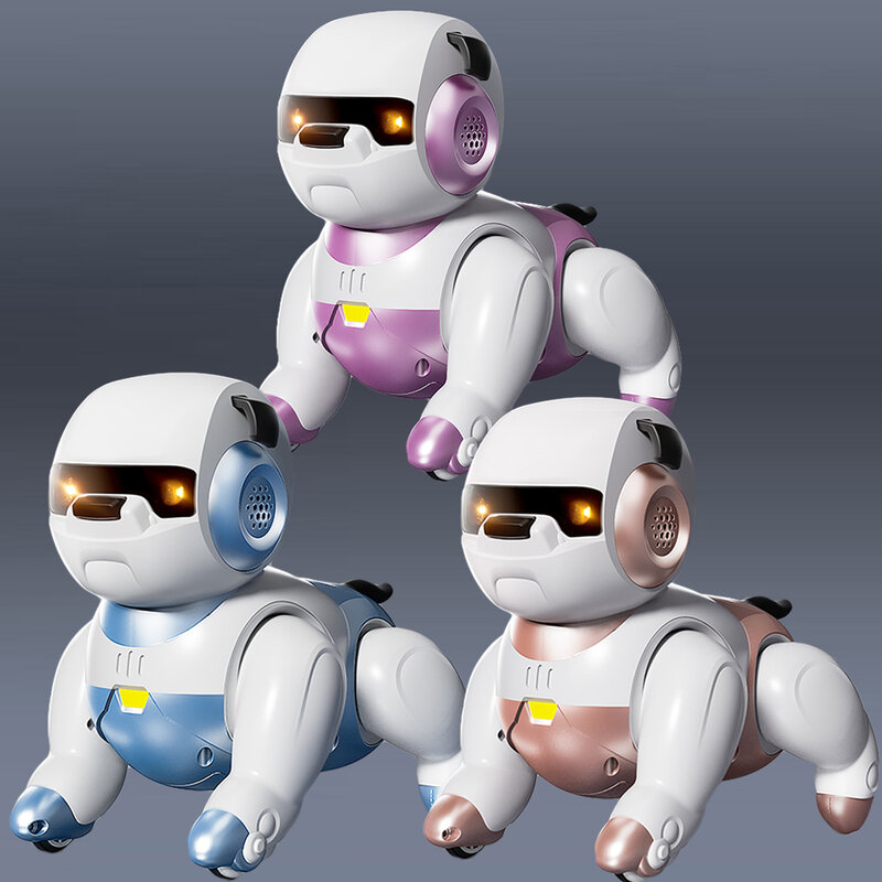 Il più nuovo tipo AT Smart Robot Dog Dance comando vocale Touch Control Toys Interactive Cute Robots Dog Toy For Kids regali di natale
