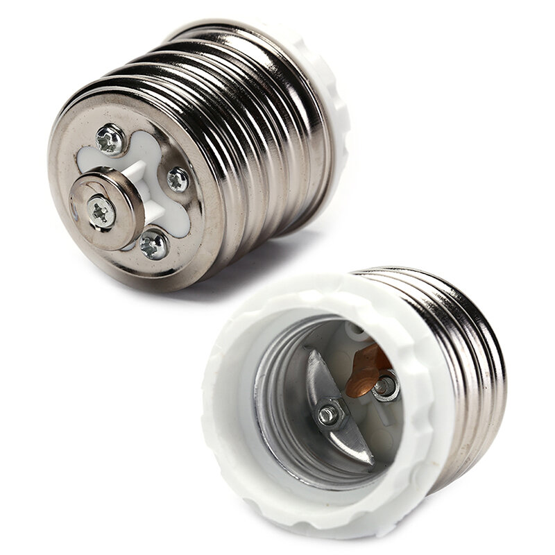 Adaptador bulbo led e40 a e27, 1pc, base da lâmpada, soquete, conversor, suporte da lâmpada