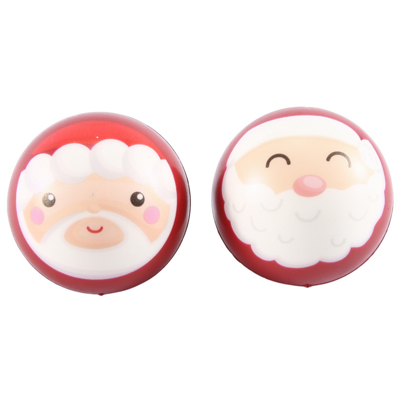 Christmas Style 6.3cm Bouncy Ball Stress Relief Sponge Stress Ball Christmas Toys Decorations