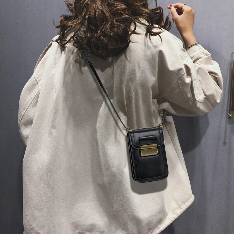 Mini bolsa crossbody para celular, bolsa quadrada pequena, leve, Deluxe, caminhada, nova moda, feminina, 2023