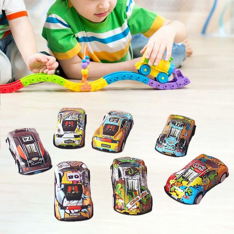 Realistyczne wykwintne dzieci metalowy Model samochodu wyścigowego dekoracja stołu ciągnij zabawka w różnym stylu prezent urodzinowy