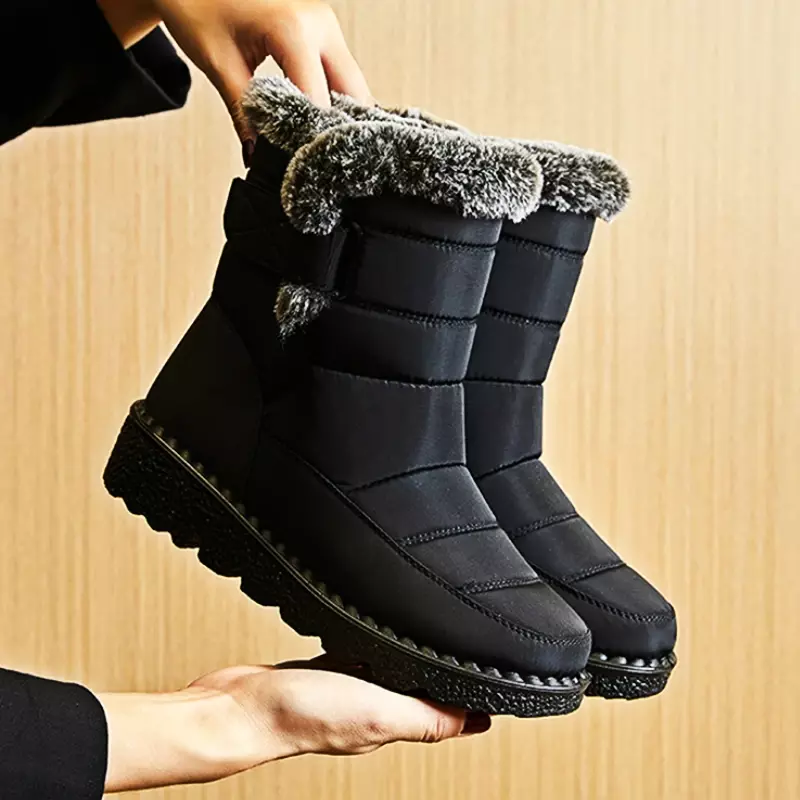 Waterproof Winter Boots for Women 2023 New Fur Long Platform Snow Boots Warm Cotton Couples Shoes Hot Plush Ankle Boots Botas
