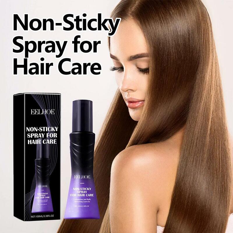 Spray de pomada para el cabello, Spray de larga duración, no pegajoso, refrescante, aireado, esponjoso, rosa, 100ML